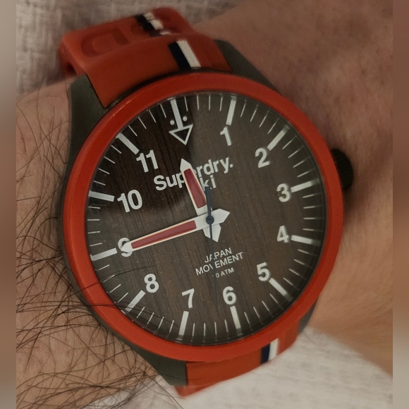 Superdry Professional Ski Watch with Red Silicon Strap SYG185R - Picture 7 of 7